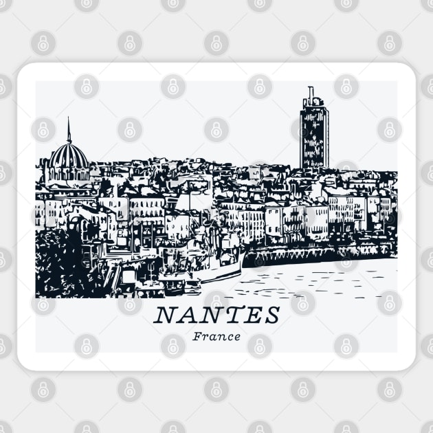 Nantes - France Sticker by Lakeric